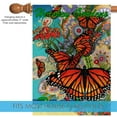 thumbnail image 3 of Toland Home Garden Monarch Madness-Hershey Gardens Pennsylvania Butterfly Flower Flag Double Sided 28x40 Inch, 3 of 5