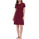 thumbnail image 2 of INSPIRE CHIC Camisones de Mujer Vestido de Lounge Pijamas Cuello Redondo con Bolsillos Noche L Rojo, 2 of 5