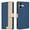 Blue, variant on Wallet Case for iPhone 16, RFID Blocking Credit Card Holder, Premium Splice PU Leather Magnetic Clasp Folio Kickstand Flip Shockproof Luxury Cover For iPhone 16,Green