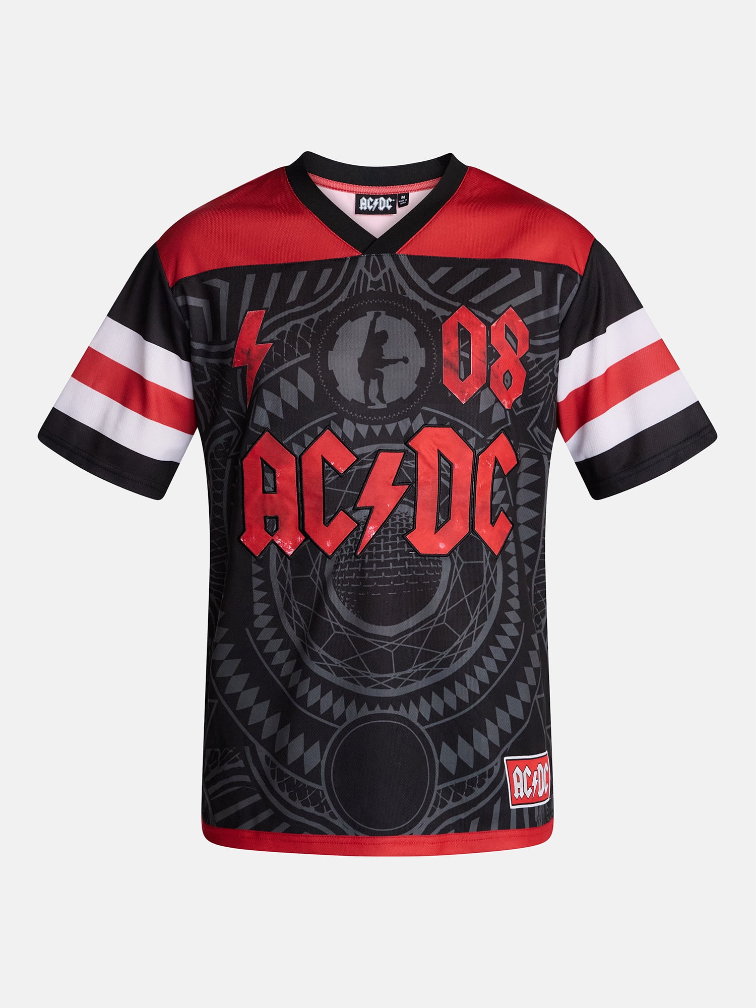 AC/DC Men's and Big Men's Graphic Mesh Soccer Jersey, Sizes XS-5XL