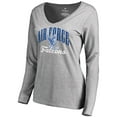 thumbnail image 2 of Women's Ash Air Force Falcons Victory Script Long Sleeve T-Shirt, 2 of 3