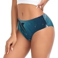 thumbnail image 2 of Balery Ice Blue Ocean Cute Dolphin A Ropa Interior de Algodón para Mujer con Dibujo – Braguitas Cómodas y Elásticas, Estilo Clásico-3X-Large, 2 of 6