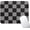 Black And Grey Checkered, variant on Checkered Mouse Pad,Small Mousepad for Desk Work Office 10"X8"