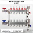 thumbnail image 4 of DMNI 6 Loop PEX Plumbing Manifold - 1" Radiant Floor Manifold - 2 Wire Actuators - 1/2" PEX Adapters, 4 of 5