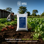 Supply Solutions Calcium Nitrate 15.5-0-0 + 19% Ca | Fast-Acting Water Soluble Fertilizer Prevents Blossom End Rot - Boosts Growth & Yield for Vegetables, Fruit, Gardens & Hydroponics (50 Pounds)