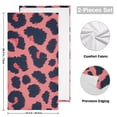 thumbnail image 2 of Dark Blue Spots Pink Hand Towel Absorbent Bath Towels for Bathroom Sports Gym(28.3" X 14.4") Set of 2, 2 of 8