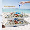 thumbnail image 4 of Lumbar Pillow Covers 20x12 Inch Set of 2, Red Blue Yellow Spring Floral Waterproof Outdoor Pillow Covers, Blooming Summer Botanical Decorative Cushion Pillowcases for Couch, Sofa, Bed, Garden, Patio, 4 of 9
