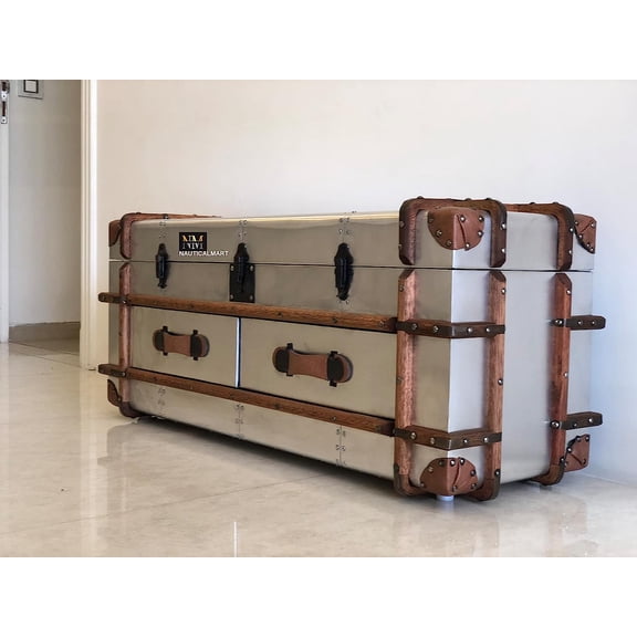 NauticalMart AERO Coffee Table Aluminium Furniture Table Home Decor Aviator (15 Inches)