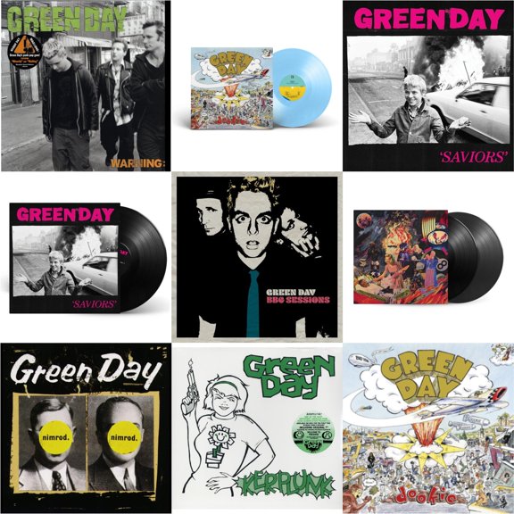 Warning & Dookie (X) (Baby Blue LP Vinyl) & Saviors (180G/Deluxe LP Vinyl) & Saviors & Bbc Sessions (X) (2LP) & Insomniac (25Th Anniversary/2LP) & Nimrod & Kerplunk (120G/7Inch Single) & Dookie