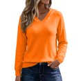 thumbnail image 2 of Szhihuiw Women's Lightweight Sweaters Fall Fashion Solid Color Long Sleeve Knit Hooded Sweater Business Casual Tops for Women, 2 of 9