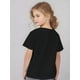 thumbnail image 5 of Camiseta informal de manga corta con estampado ONE LOVE para niña, de poliéster, con cuello redondo y elasticidad media, para primavera/verano., 5 of 6