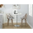 thumbnail image 2 of LumiSource Grey Charlotte 24" Fixed-Height Counter Stool - Set of 2, 2 of 6