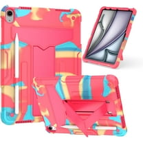 elitegadget Case for iPad Air 11 Inch (7th/6th Generation 2025/2024) - Dual Layer Protective Hybrid Cover Case with Kickstand (Candy/Pink)