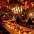 thumbnail image 6 of Fall Decorations for Home, 118 inch Fall Garland with Lights, Glowing Artificial Maple Leaves Home Decor Thanksgiving and Halloween, Bright colors, 6 of 9