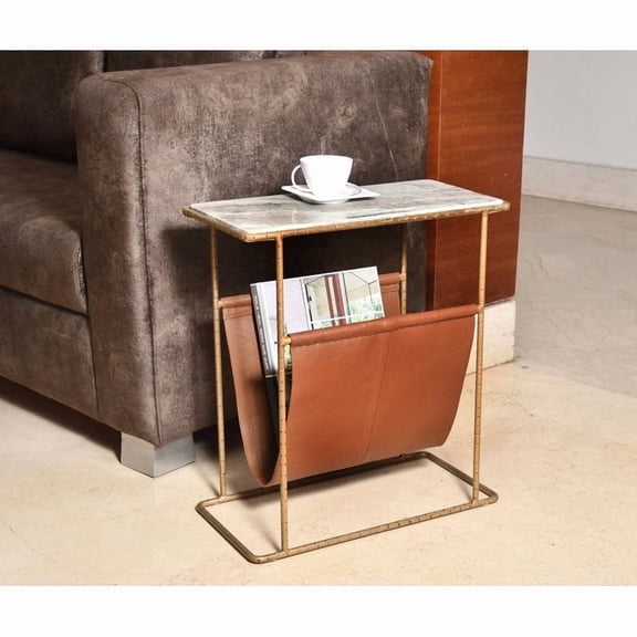 Cresta Modern Brown Magazine Rack