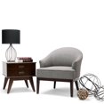 thumbnail image 2 of Simpli Home Louise Tub Chair in Warm Slate Gray, 2 of 5
