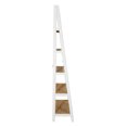 thumbnail image 3 of OSP Home Furnishings Medford Ladder Bookcase withÂ&nbsp;white distressed faces with natural veneer tops, 3 of 6