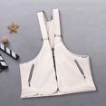 thumbnail image 3 of Yinanstore Sac Harnais d'Épaule en Toile Léger Portefeuille Poche pour Randonnée Pêche Plein Air Blanc, 3 of 8