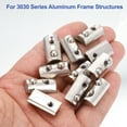 thumbnail image 4 of M4 Demi-Rond Rouleau en Ressort Écrous en T Série 3030 Acier au Carbone Fente en T Écrous à Ressort Argent, 50 Pcs, 4 of 7