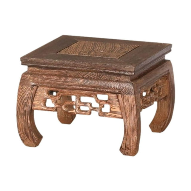 Partido de madera Stand Flower Storage Rack para el balcón patio tetera jardín de patio 13.5CMX13.5CMX9CM
