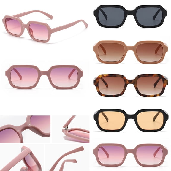VLOOCKLW Unisex Fashion Retro Eyewear PC Frame Street Shot Sunglasses For Women Men UV Protection Trendy Summer Retro PC Frame Shades