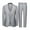 Grey, variant on Men's 3 Piece Slim Fit Suit Set Mens Wedding Suit Party Solid One Button Blazer Jacket Vest Pants Tuxedo Set Formal Business Suits Comfort Loungewear Sets