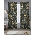 thumbnail image 2 of Branches Green Leaves Sheer Curtains 96 Inch Length 2 Panels Set, Vintage Botanical Forest Voile Window Treatment Semi Sheer Long Curtains Drapes for Bedroom/Living Room/Kitchen 52"x96"x2, 2 of 7