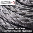 thumbnail image 4 of Soft Shackle Winch Rope Off-Road Trailer Hook, Gray, 4 of 5