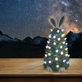 thumbnail image 7 of Lksixu Glowing Rabbit Tree Ornaments, Easter Decoration Ceramic Bunny Tree with Colorful LED Light Bulbs Battery Operated Bunny Tree Lamp Light Up Rabbit Figurine Collectione Tabletop Gifts for Kids, 7 of 7
