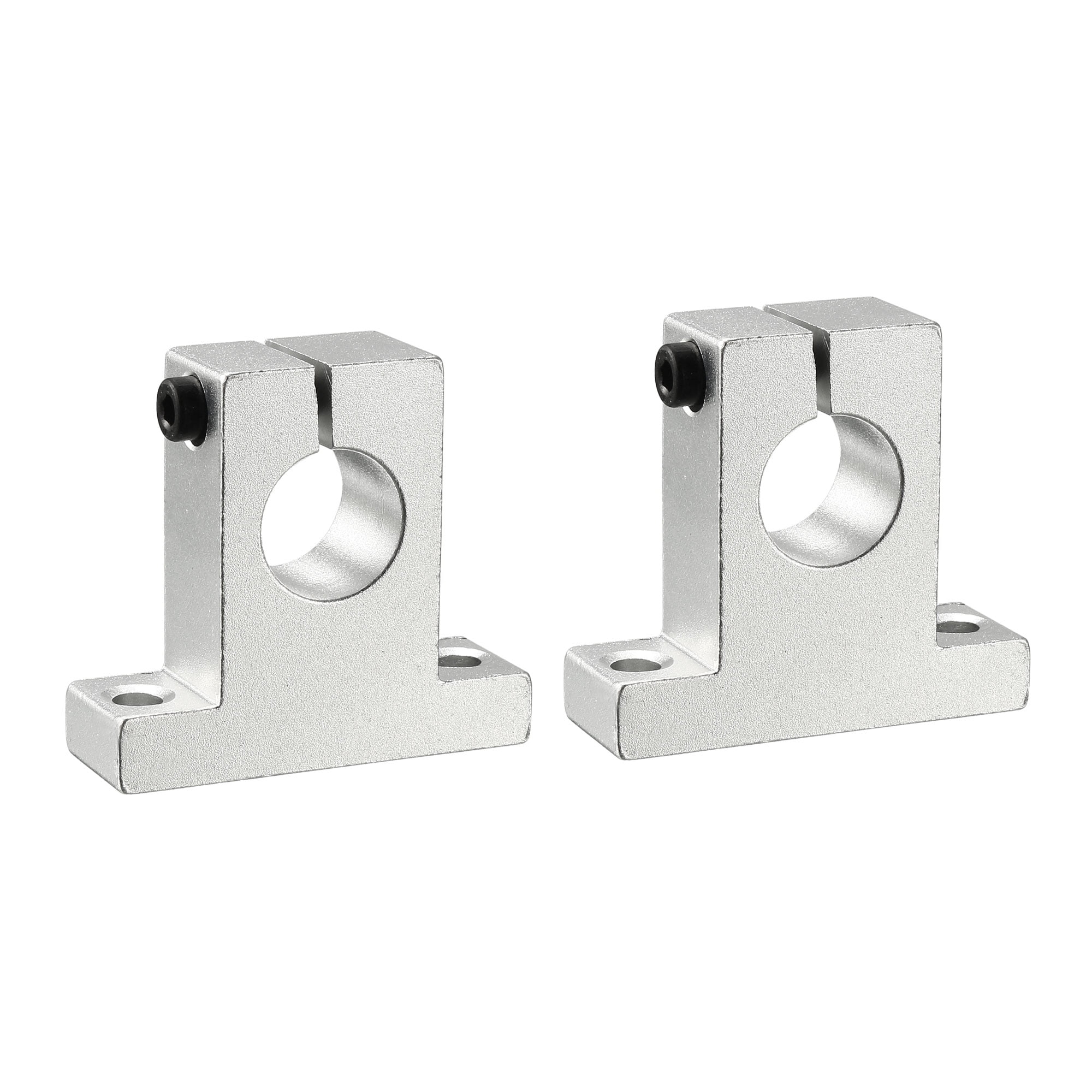 2PCS SK16 Aluminum Linear Motion Rail Clamping Rod Rail Guide Support ...