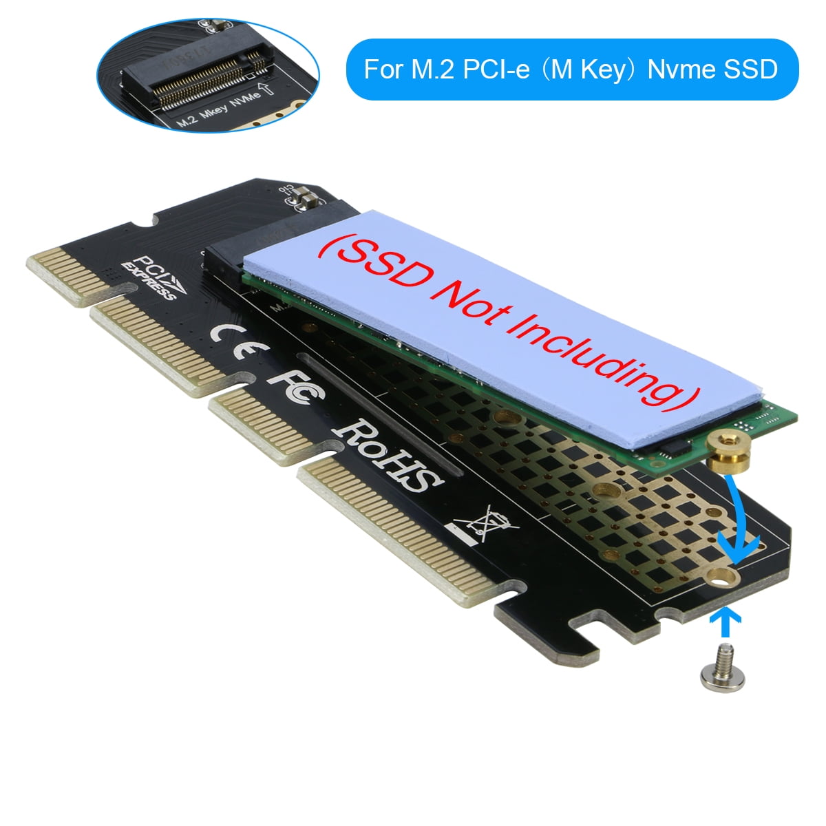 M Pcie Adapter Micro Center RIITOP NVMe To PCIe Adapter (With