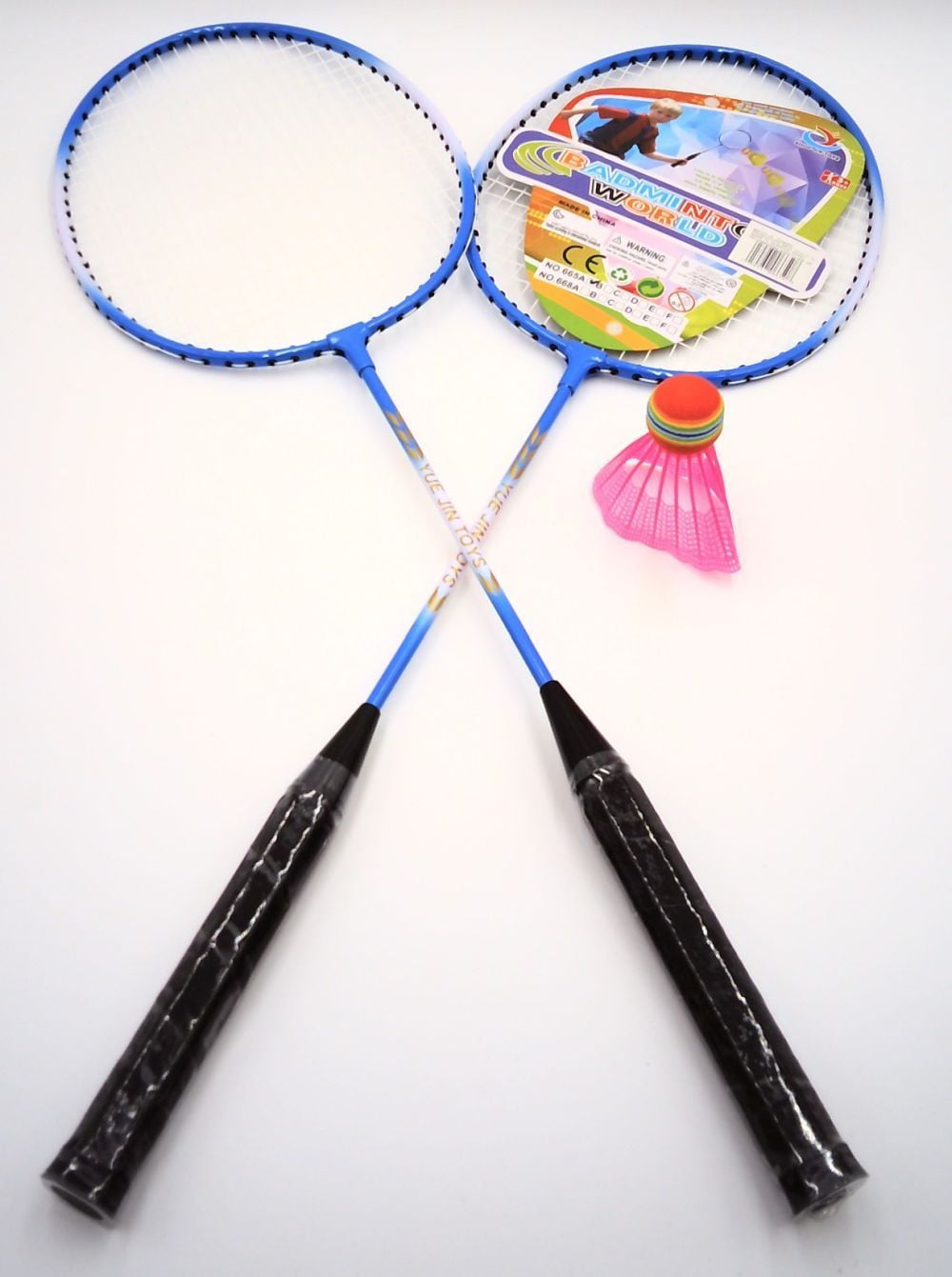 Water Sports Portable Complete Badminton Set with Rackets and Birdies