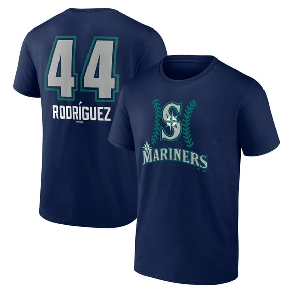 Men's Julio Rodr-guez Navy Seattle Mariners Name & Number Fastball T-Shirt