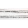 thumbnail image 2 of 1/4'' Metallic Silver Fringe 1/4'' Inch (7mm) Wide- Silver Flat Flat Braid 1 Sided 10 Yards), 2 of 4