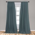 thumbnail image 5 of Ambesonne Blue Curtains, Under the Sea Wave Lines, Pair of 28"x84", Almond Green Slate Blue, 5 of 5