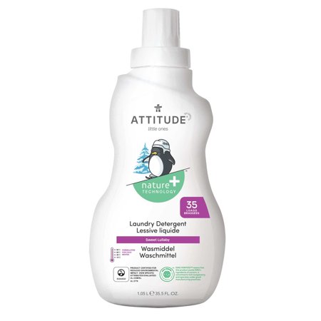 Sweet Lullaby: Attitude Laundry Detergent for Baby Clothes - Plant-Based, Vegan, and Cruelty-Free Formula - 35 Loads, 35.5 Fl Oz - Gentle and Effective Washing Machine and Household Product