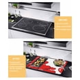thumbnail image 2 of Large Induction Cooktop Protector Mat Valentine's Day Red Heart Stove Top Covers for Electric Stove, Cartoon Love Balloons Modern Art Decorative Stove Burner Cover Mats, Glass Top Stove Cover, 2 of 7