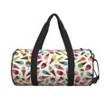 Fotbe Ice Cream Popsicles Pattern Foldable Sports Gym Bag with Wet Dry