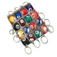 thumbnail image 1 of MYG Billiard Ball KeyChain Snooker Ball Key Rings Snooker Cue Accessories Gift, 1 of 9