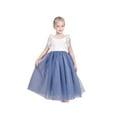 thumbnail image 2 of Girls Dress Blue Lace Tulle Hollow Back Halter Dance Princess Formal 5 Years, 2 of 6