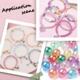 thumbnail image 6 of 500Pcs 8mm Transparent Plastic Beads Bulk Pink Round Bead Valentine's Day AB Color Plated Acrylic Loose Craft Spacer Beads for Bracelets Earrings Necklaces Jewelry Making DIY Colorful, 6 of 6
