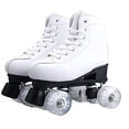 thumbnail image 2 of Patines LED de 4 ruedas Patines de doble hilera de cuero PU Patines de ruedas unisex duraderos y cómodos, 2 of 8