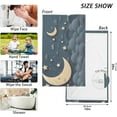 thumbnail image 6 of SKYSONIC Cartoon Monn Stars Bathroom Towels 2 PCS, 16"x28", Cotton Bath Towel Water Absorbent Lightweight Quickdry Towels for Bathroom Ktichen Travel Gym, 6 of 7