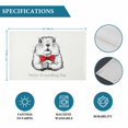 thumbnail image 6 of Groundhog Day Placemats Set of 6, Red Bow Knot Spring Placemats for Dining Table, Place Mats for Kitchen Tabletop, Waterproof Wipeable Dining Table Mats Set, 6 of 9
