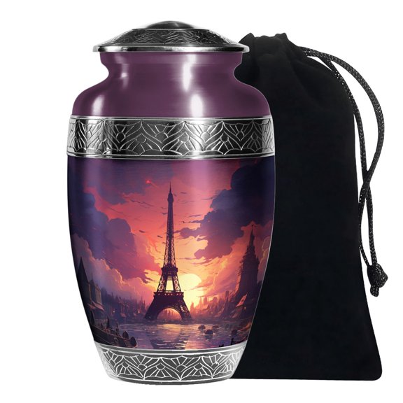 KARYLIZ Eiffel Tower Adult Urn For Human Ashes Male Unique Large Urn For Female Mom 10 Inch