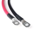 thumbnail image 2 of LotFancy 4-AWG Battery Cables 5/16 in Lugs, 24in Power Inverter Cables, 2 of 8