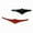 Black, variant on Motorcycle Rear Mudguard Tip Fairing Trim For Harley Touring Street Electra Road Glide Road King Dyna