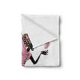 thumbnail image 2 of Fairy Soft Flannel Fleece Throw Blanket, Floral Arrangement Dress Pattern Winged Girl with Butterflies Cartoon Style Angel, Cozy Plush for Indoor and Outdoor Use, 60" x 80", Multicolor, by Ambesonne, 2 of 5