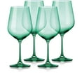 thumbnail image 6 of Set of Four Translucent Pale Green Large Wine Glasses, 6 of 6