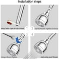 thumbnail image 2 of Mosiee High Pressure Shower Head Wall Mount Bathroom Boosting Rain Fixed Showerhead, 2 of 8